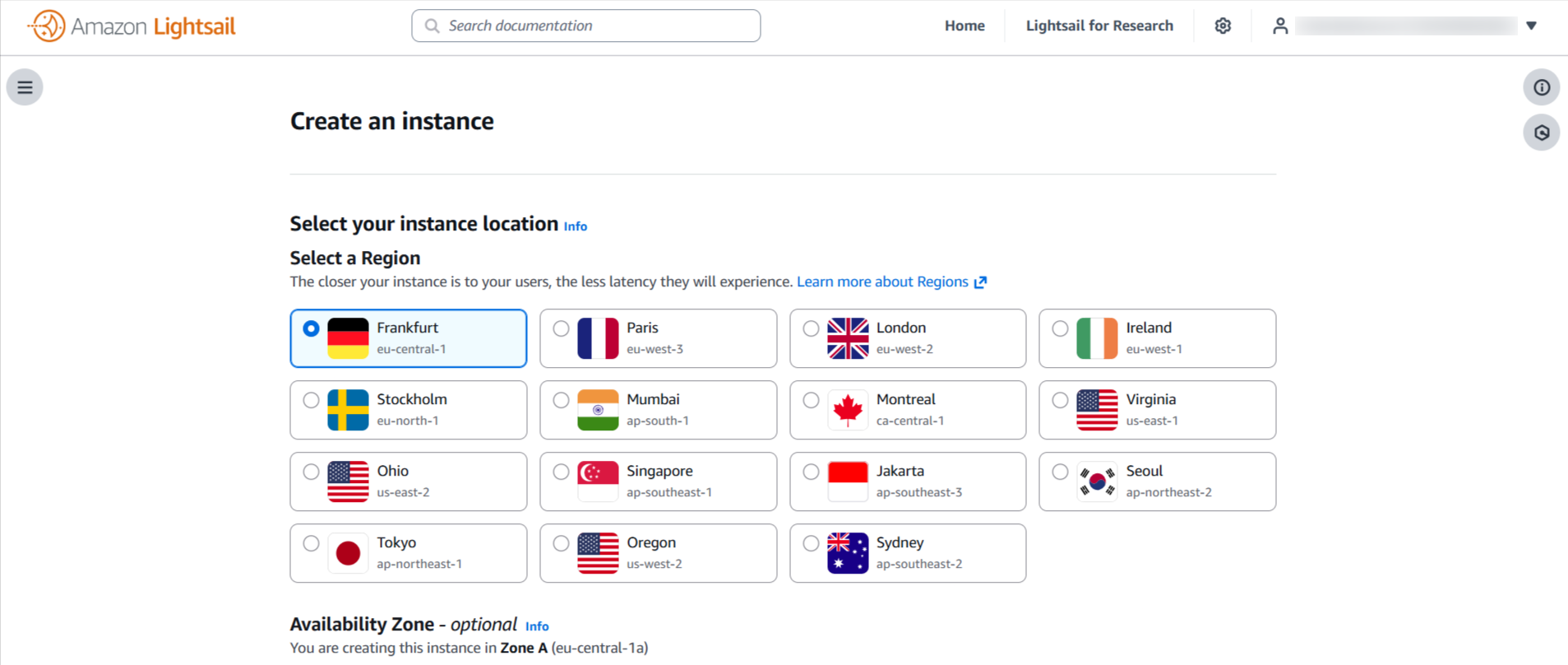 Amazon Instance locations