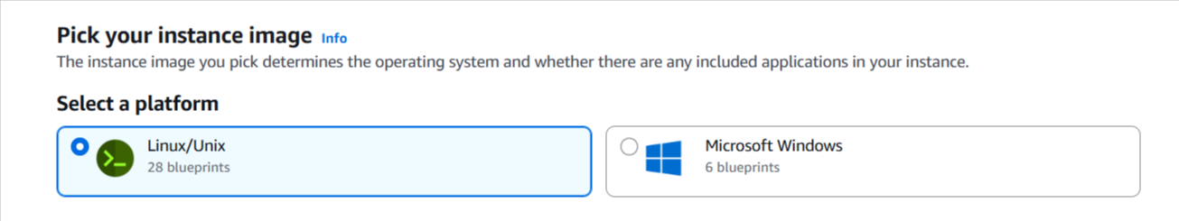 Selecting a platform