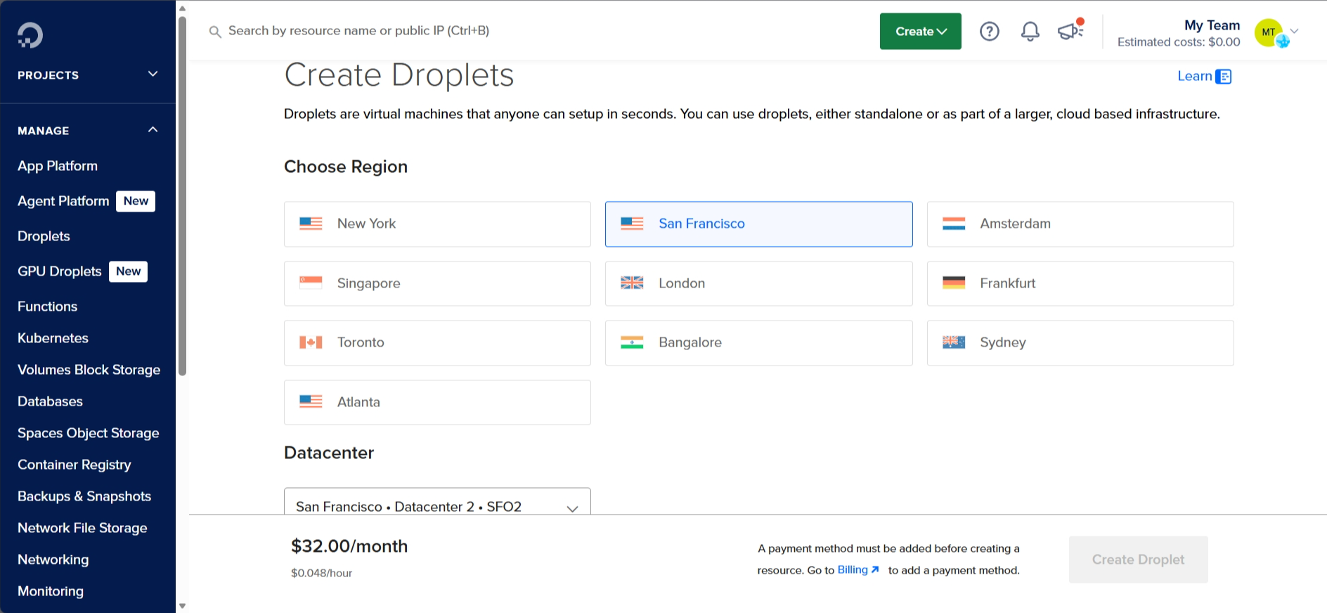 screenshot of DO regions