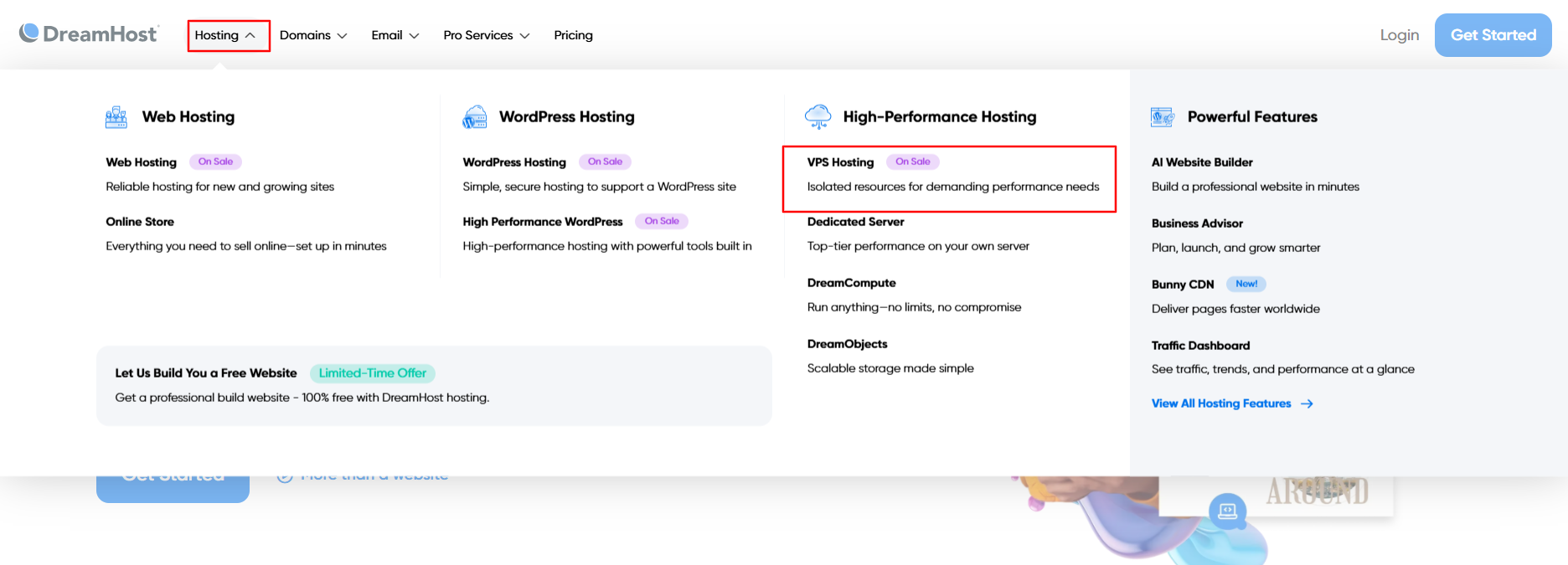 DreamHost vs InMotion Hosting