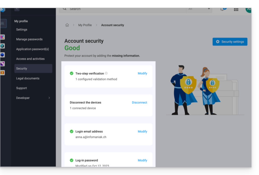 Infomaniak Privacy and Security