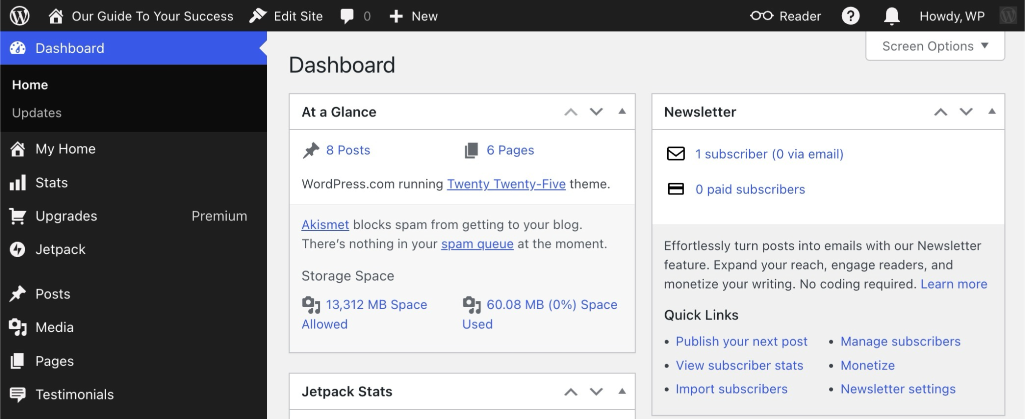 WordPress.com Dashboard