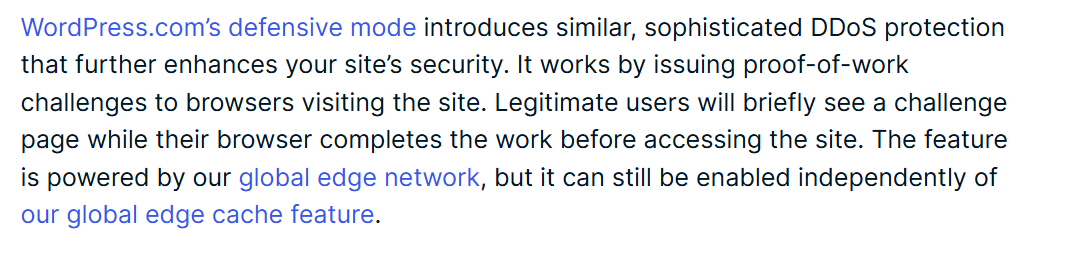 WordPress.com Privacy and Security