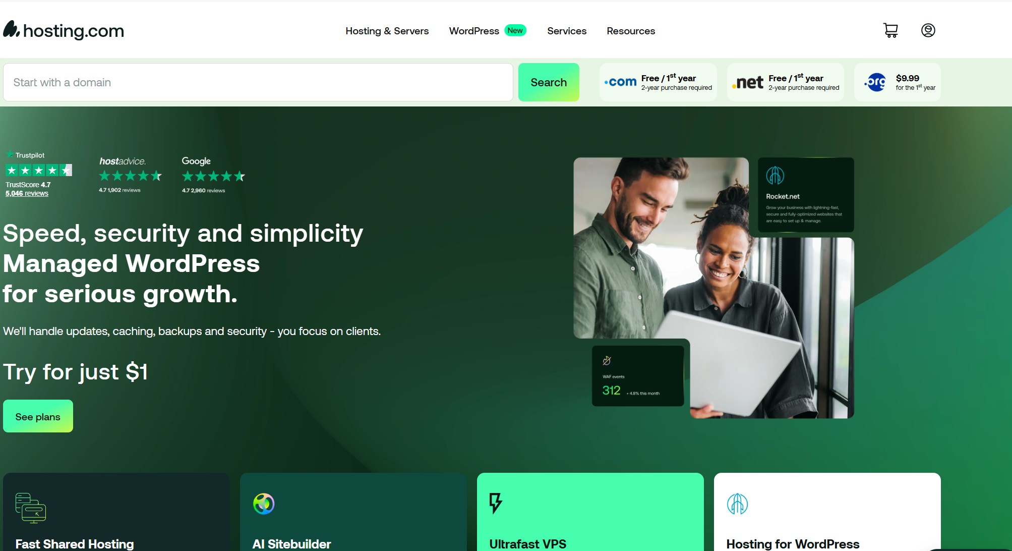 hosting.com screenshot