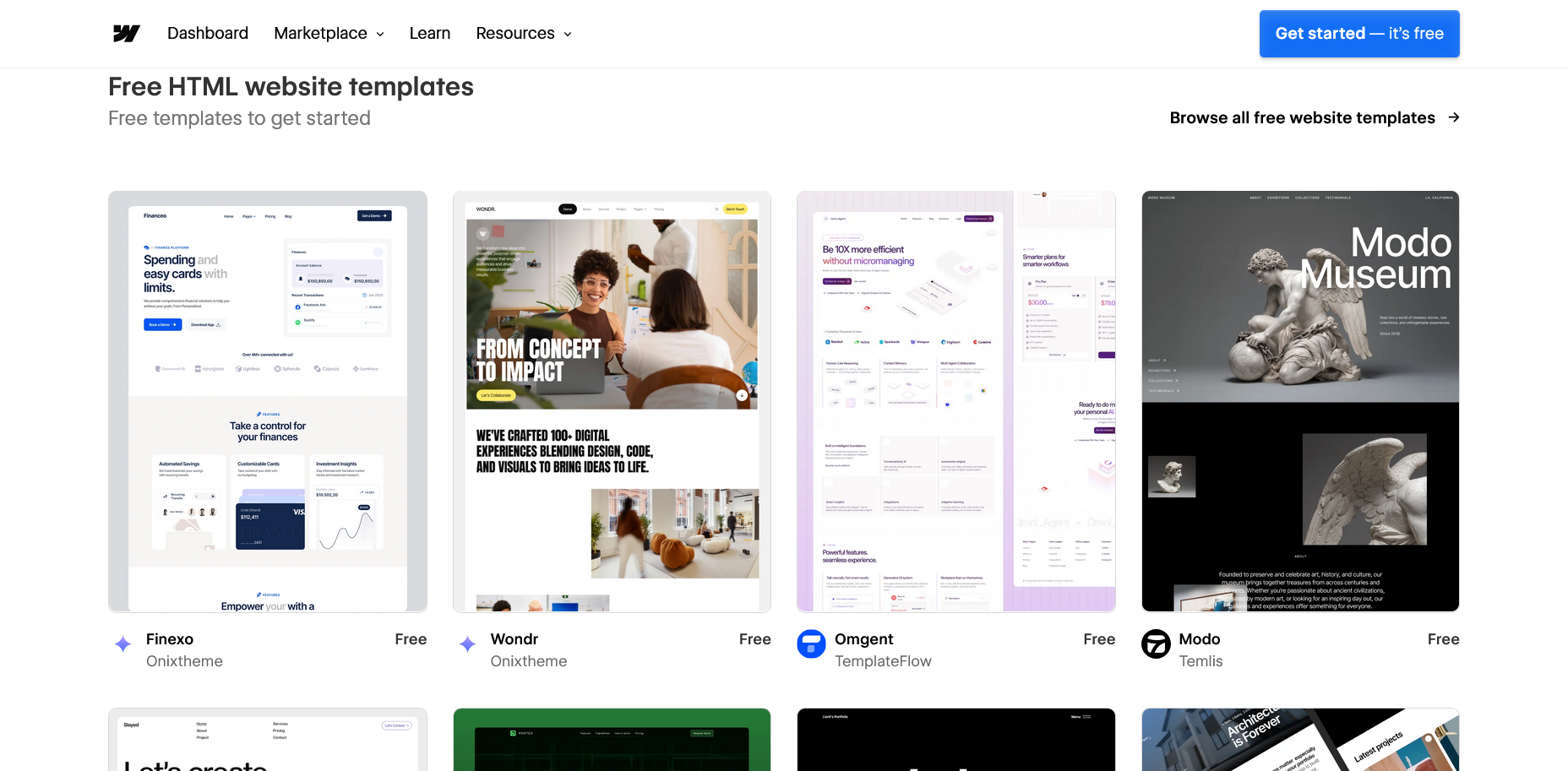 Webflow Design Quality and Templates