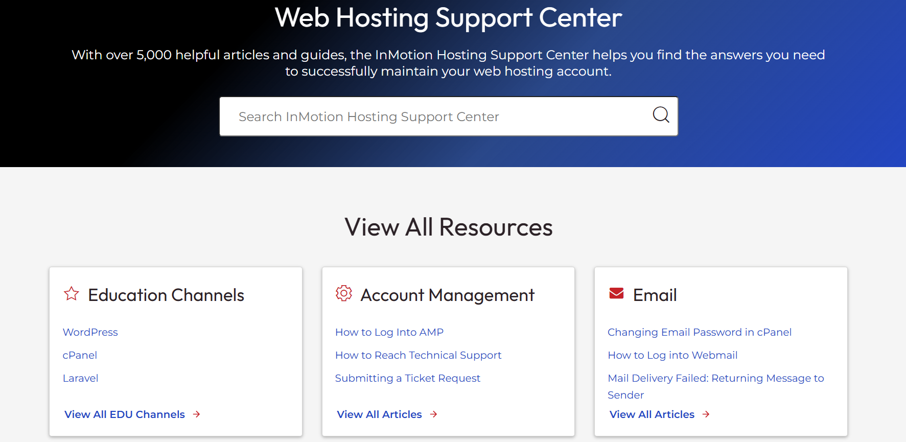 InMotion Hosting Support Centre