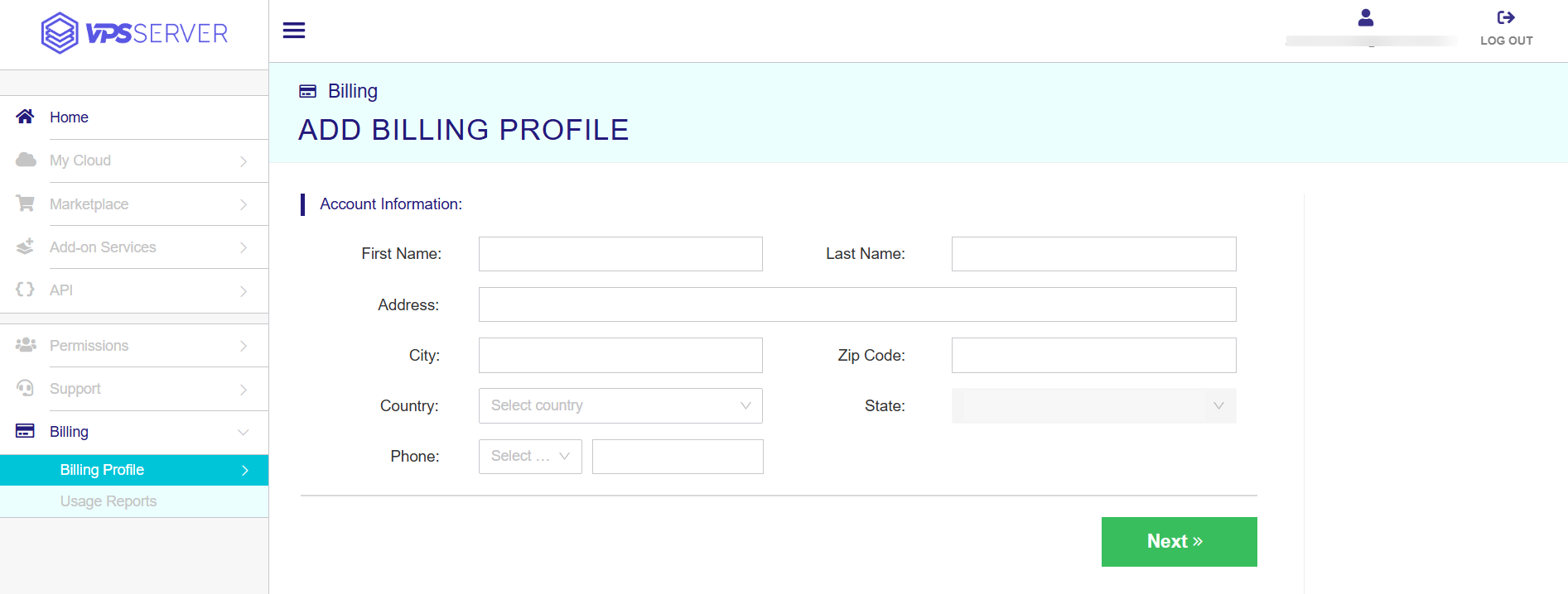 Billing profile
