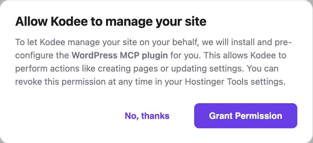 Screenshot of Hostinger 