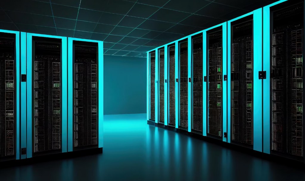 A server room.