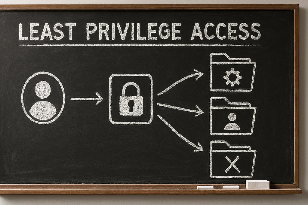 An illustration of the policy of least privilege.
