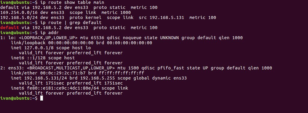 Checking routing tables and interface details.