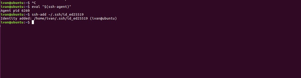 Creating an ssh agent.