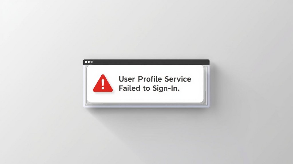 Error message, rendered in a clean, modern UI style with a red warning icon, conveying a sense of digital frustration.