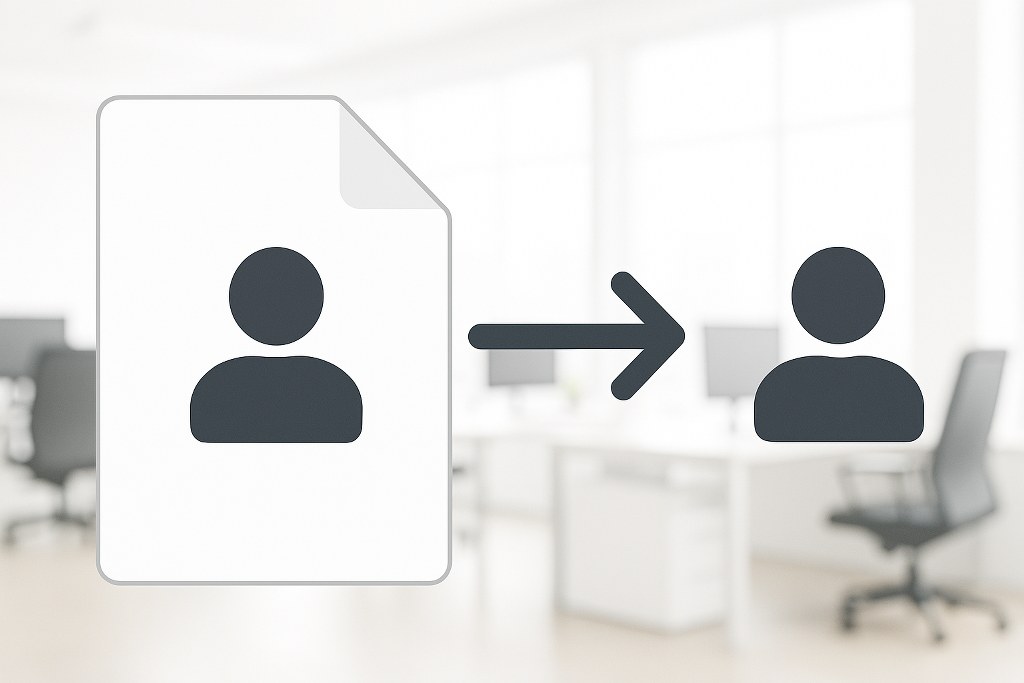 File ownership change illustration.