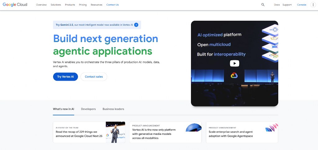 Google Cloud website.