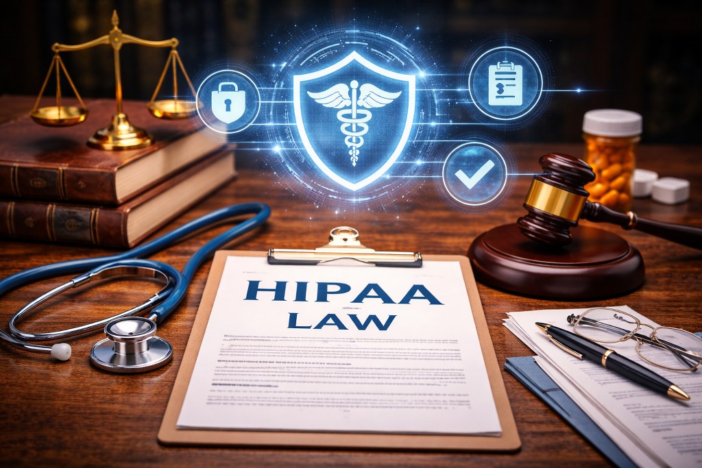 Healthcare data protected by strict legal safeguards ensuring patient privacy and security.