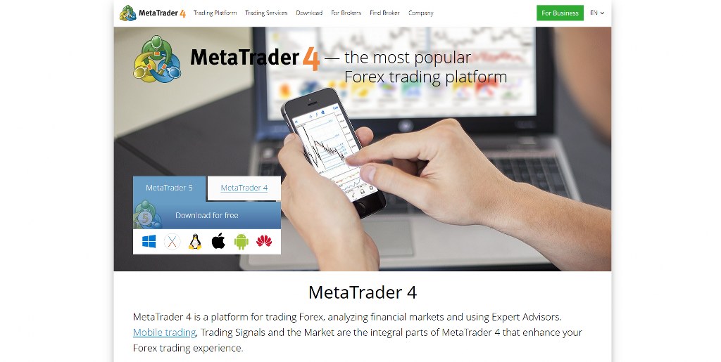 MetaTrader 4 website.