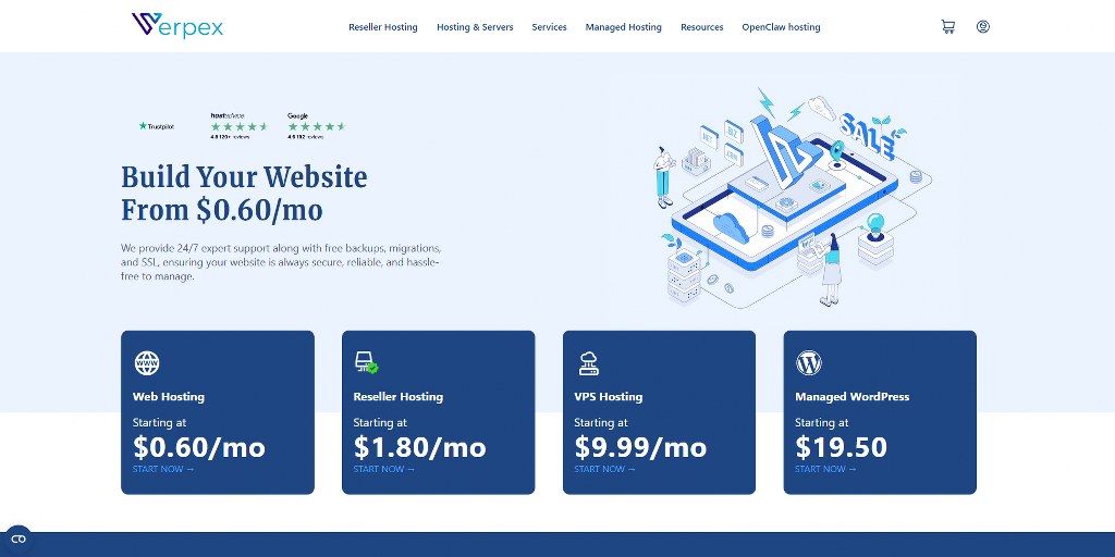 Verpex' website.