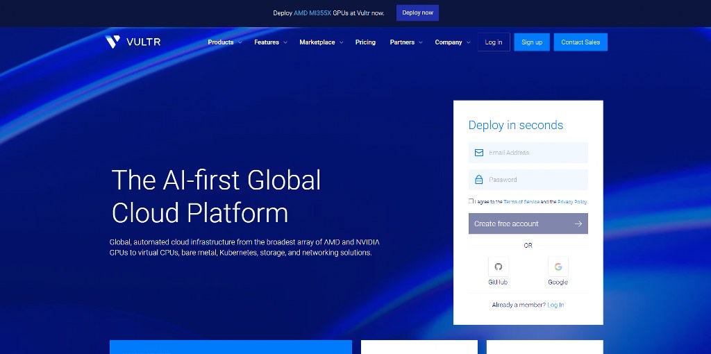Vultr's website_2