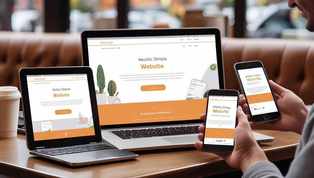 Website displayed on laptop, tablet, and smartphone screens.