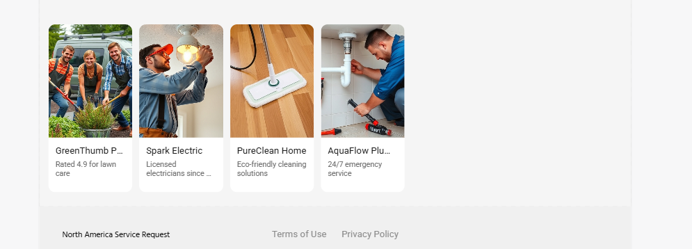 screenshot of Appy Pie generated website