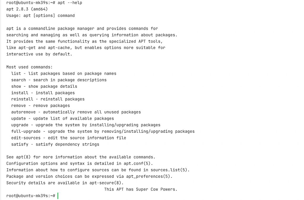 apt command.