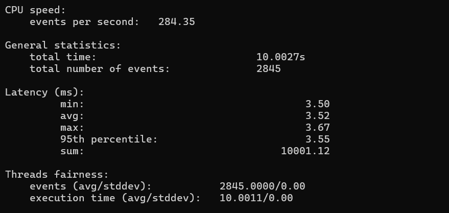 screenshot of CherryServers Single-threaded CPU Performance test results