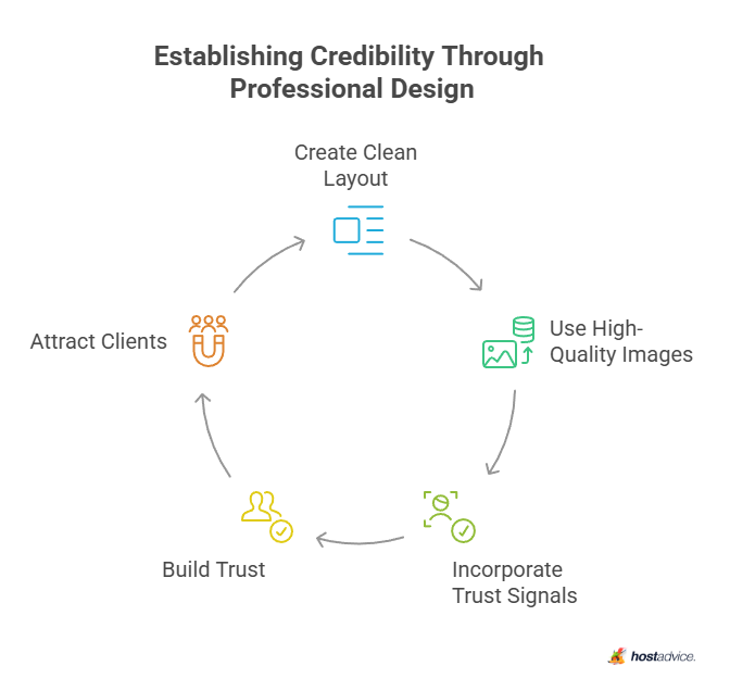 establishing credibility through professional design