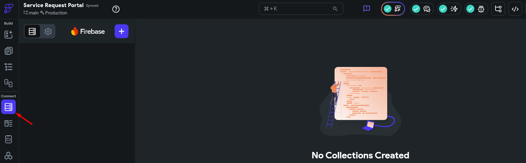 screenshot of the 'Connect' button