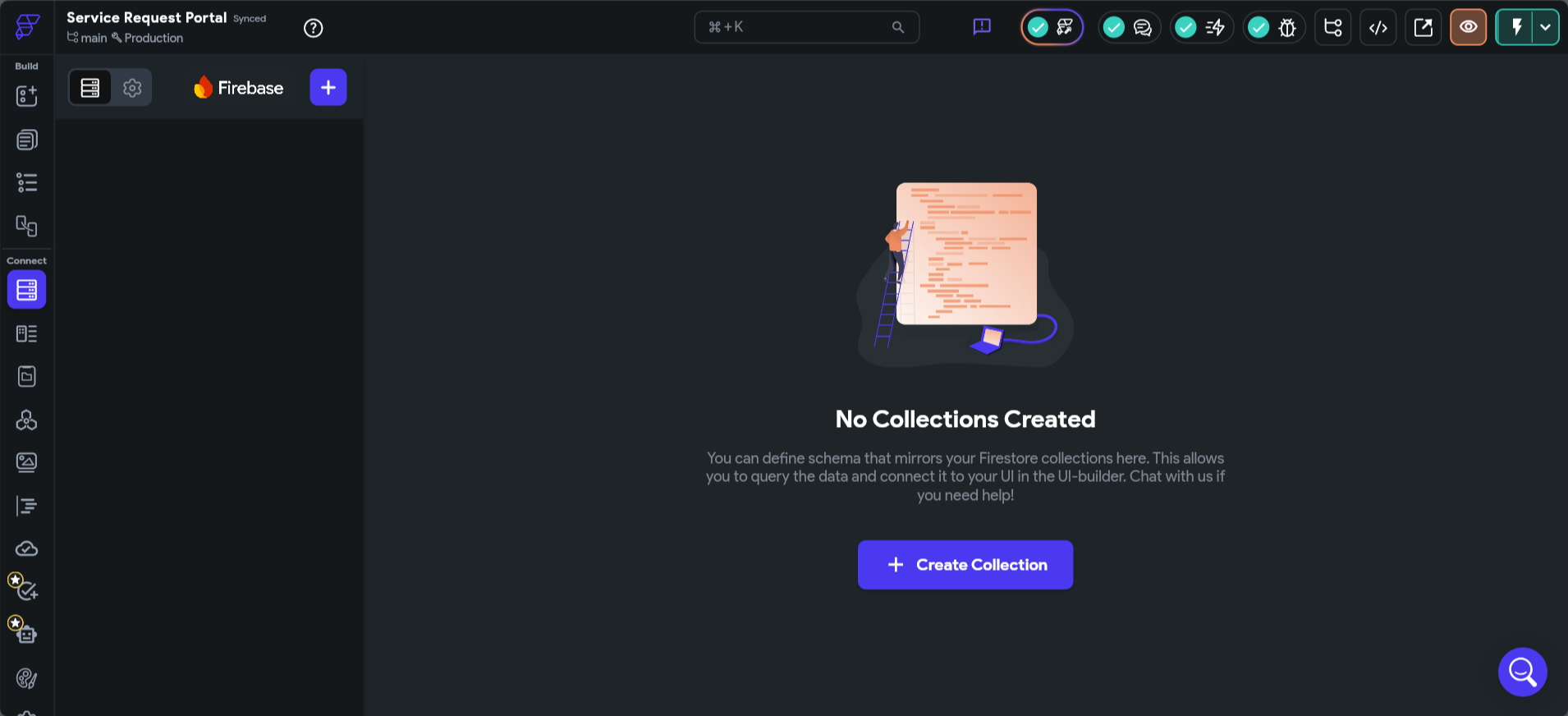 screenshot of the 'Connect' page