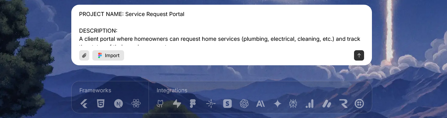 screenshot of my prompt