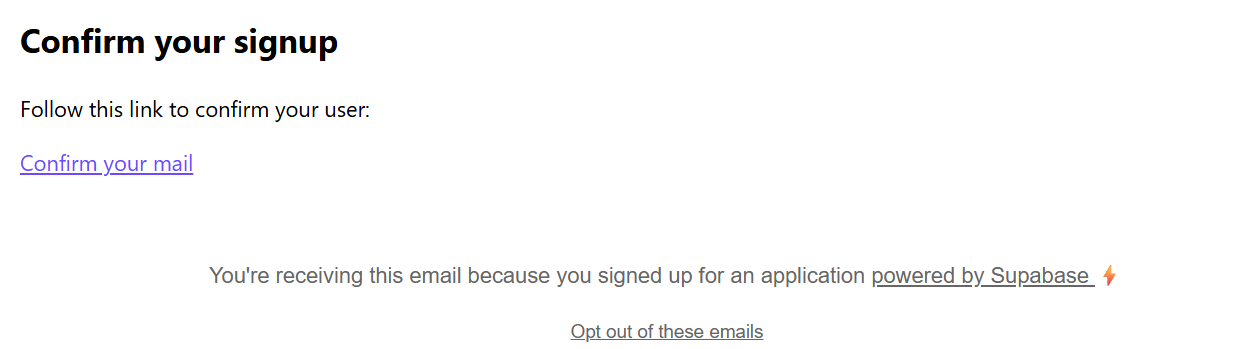 screenshot of v0 Signup confirmation