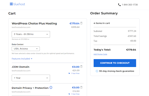 ¿Cómo usar y activar los códigos de cupón de Bluehost?