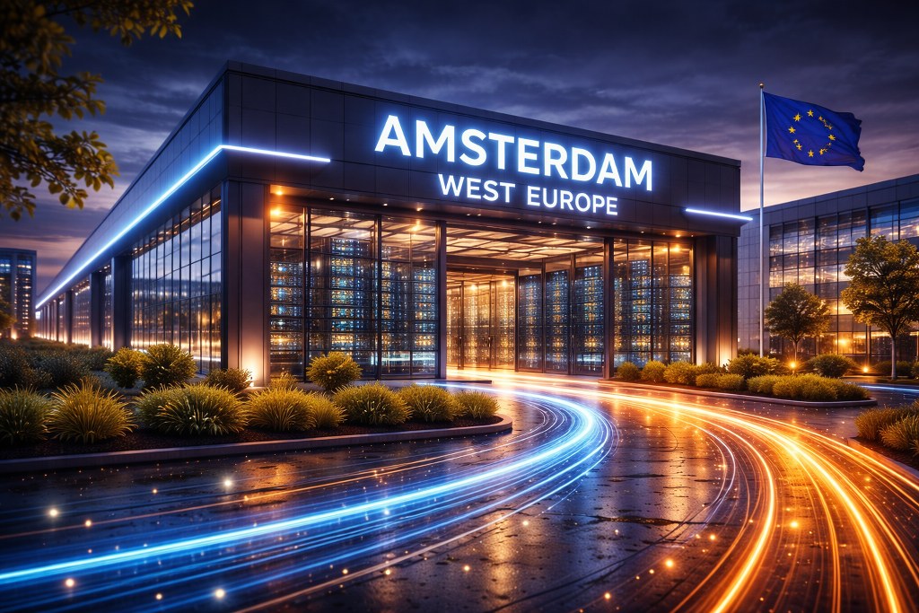 A modern Amsterdam West Europe data center