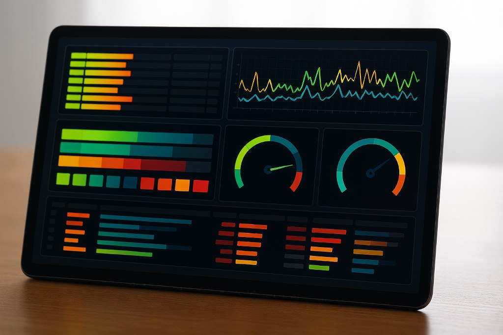 A monitoring dashboard.