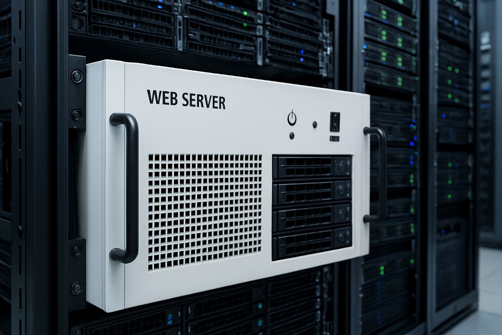 A webserver in a server room.