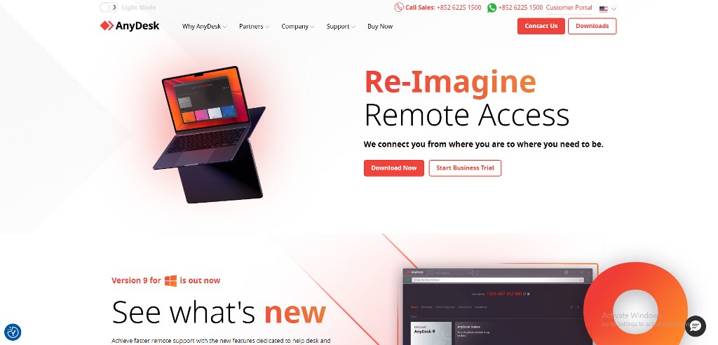 AnyDesk's website.