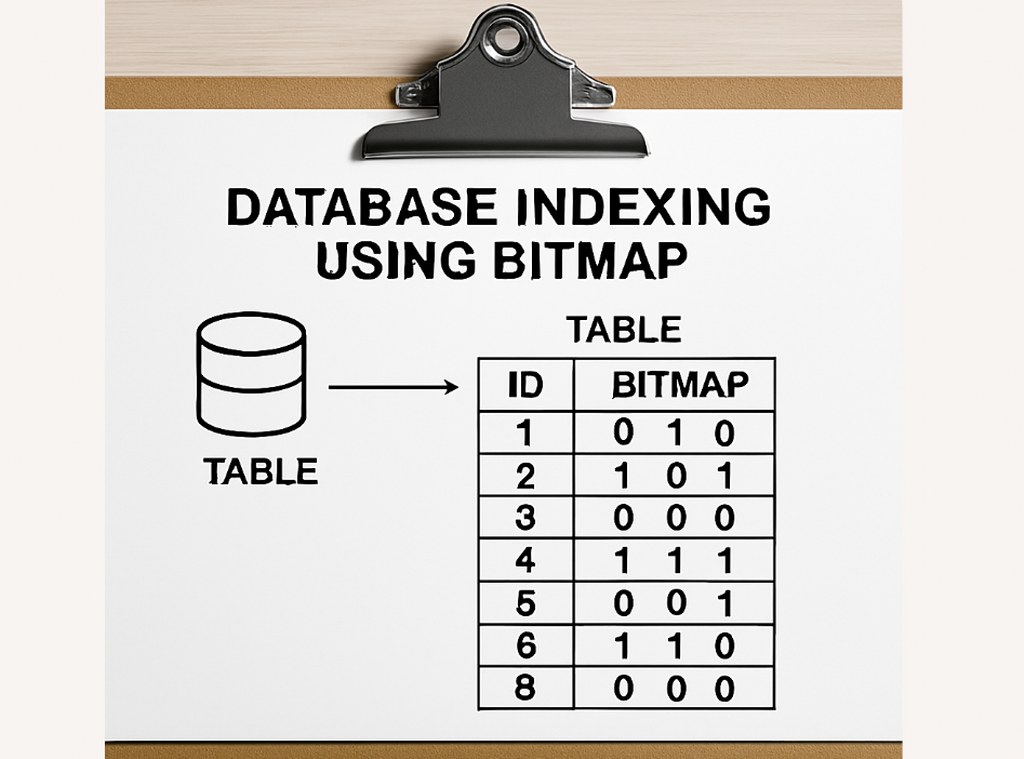 Bitmap indexes for database indexing on a clipboard.