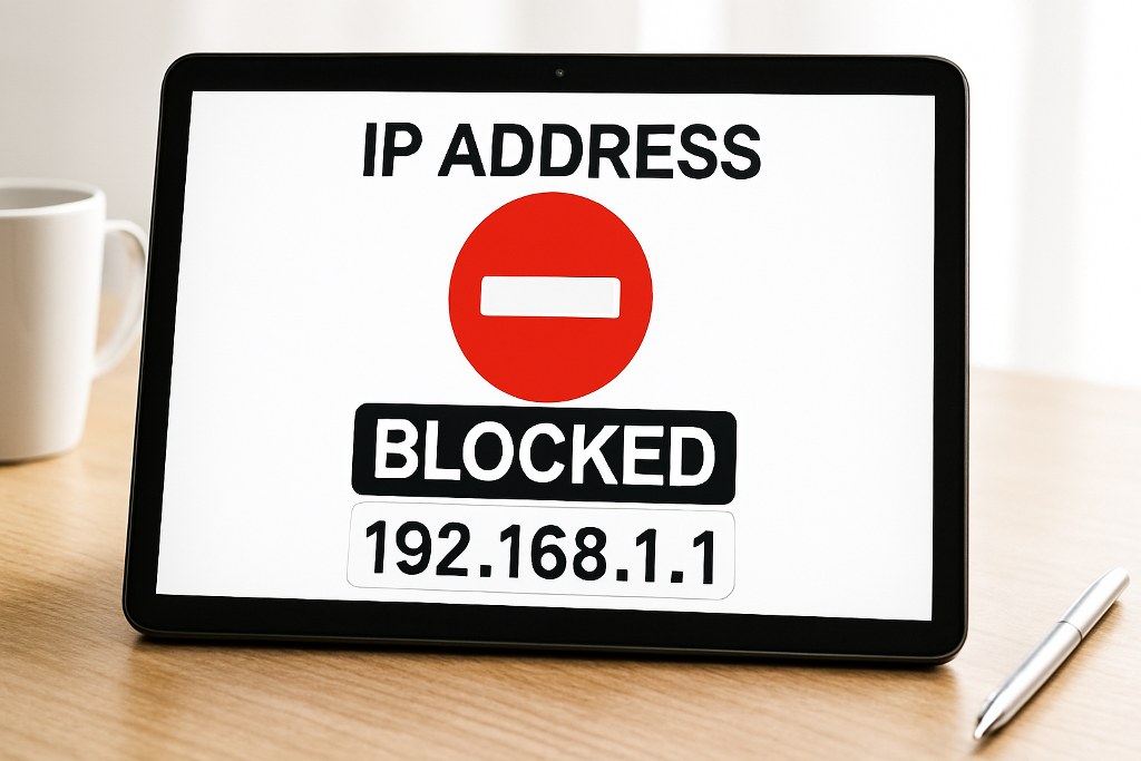 Blocked IP address.