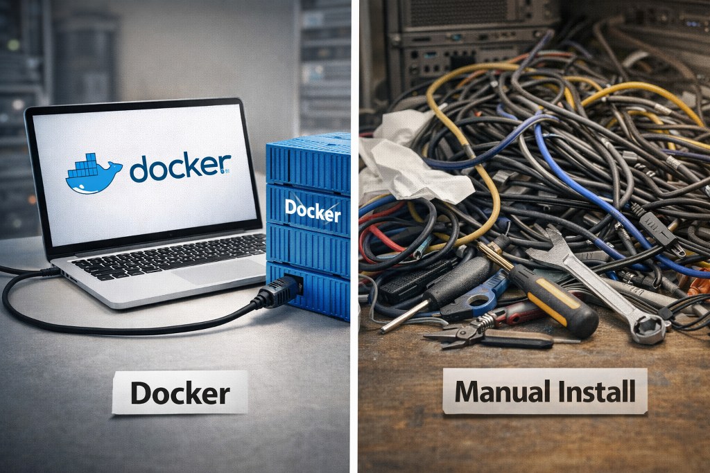Docker vs manual server installation