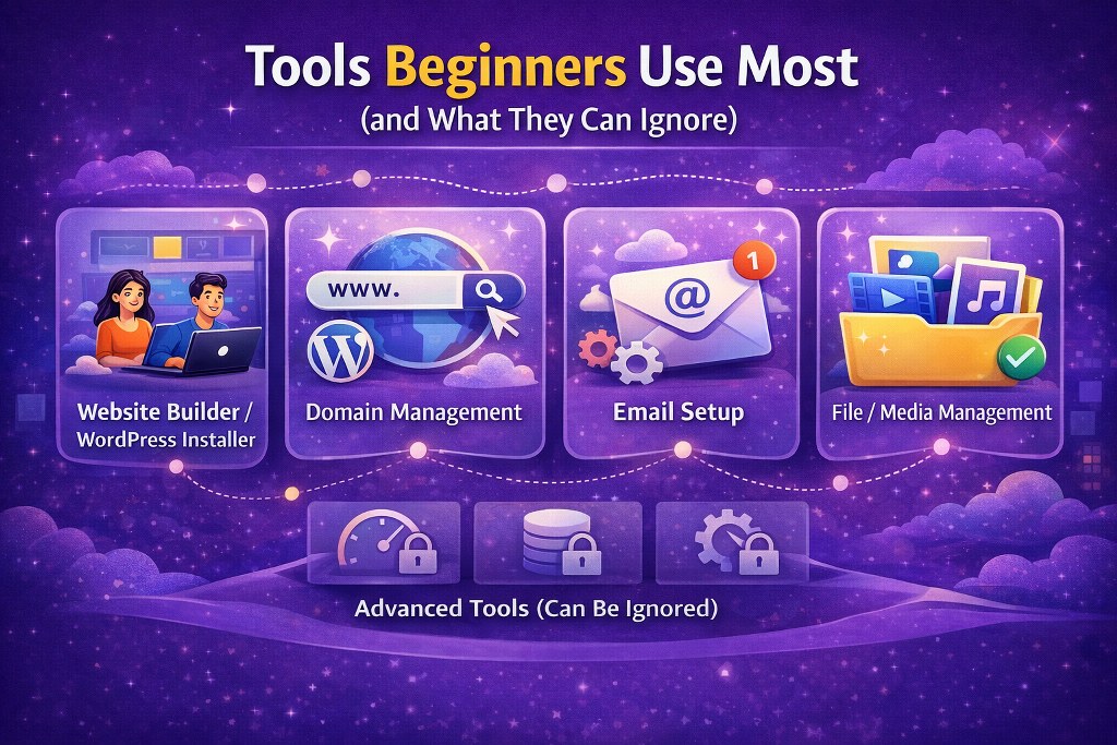 Essential hosting tools beginners use most infographic