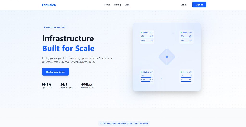 Fermalen's website homepage
