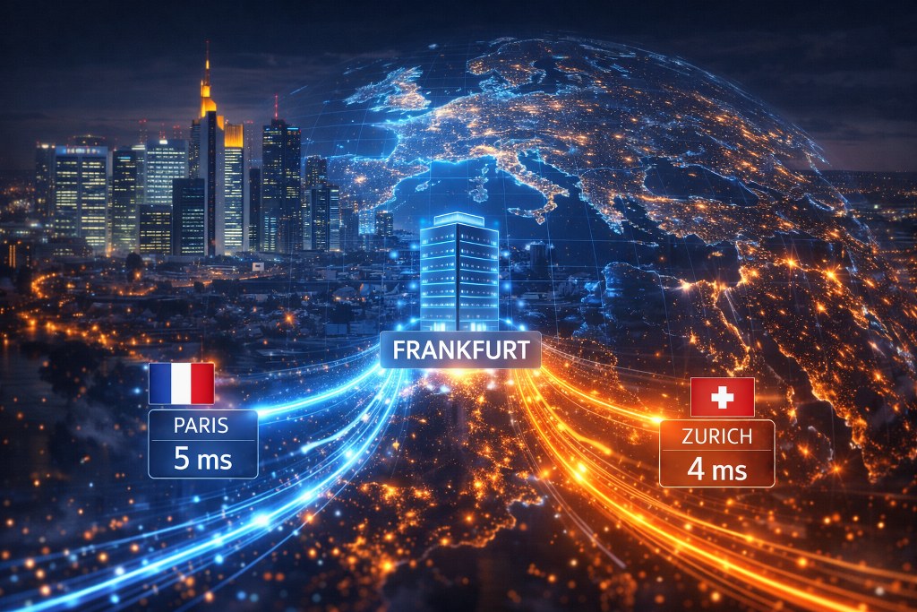 Frankfurt as Europes central network hub