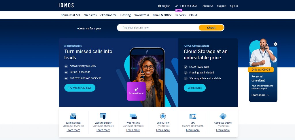 IONOS website homepage_new
