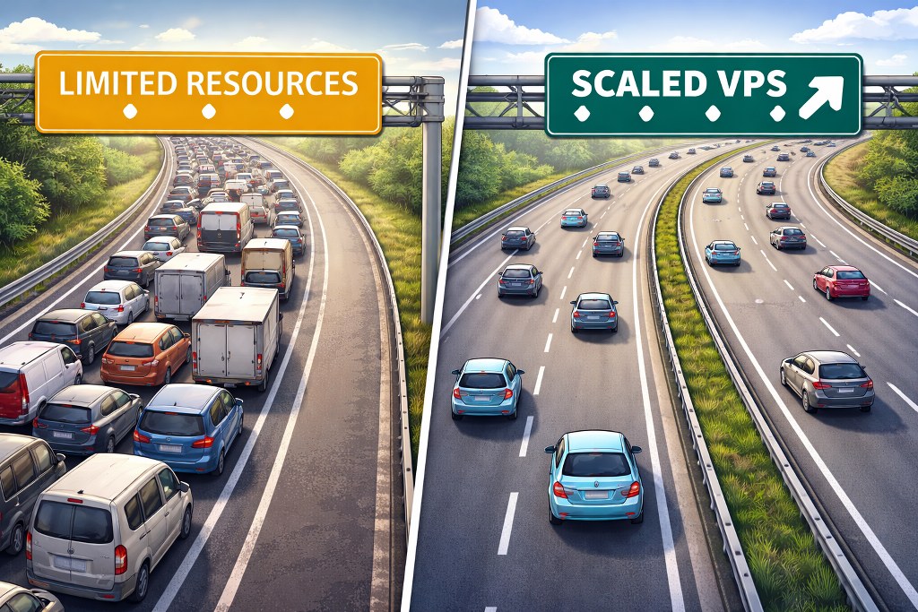 Limited resources vs scaled VPS traffic