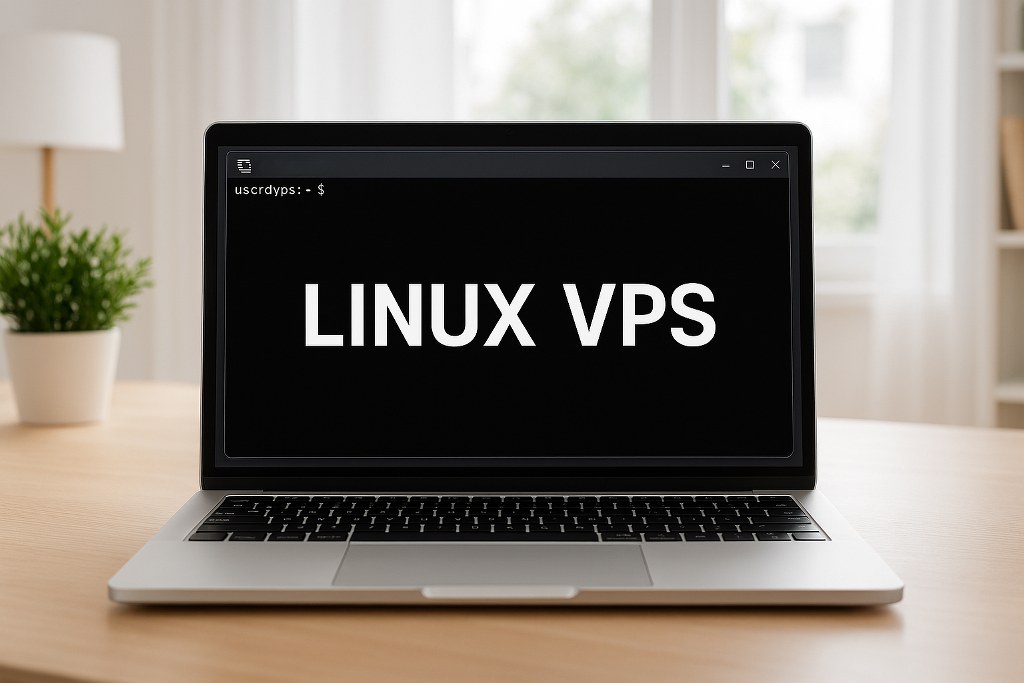 Linux VPS terminal window.