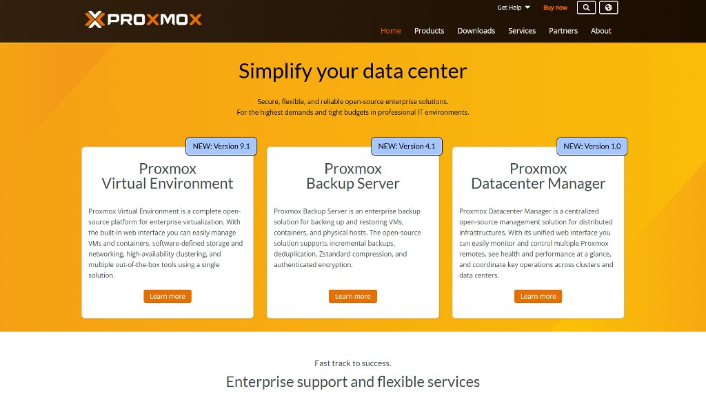 Proxmox's website.