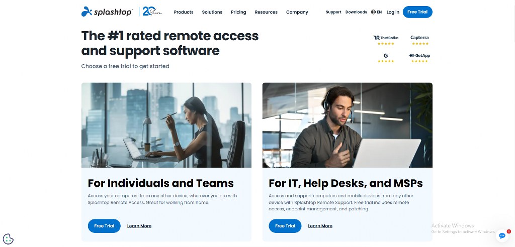 Splashtop's website.