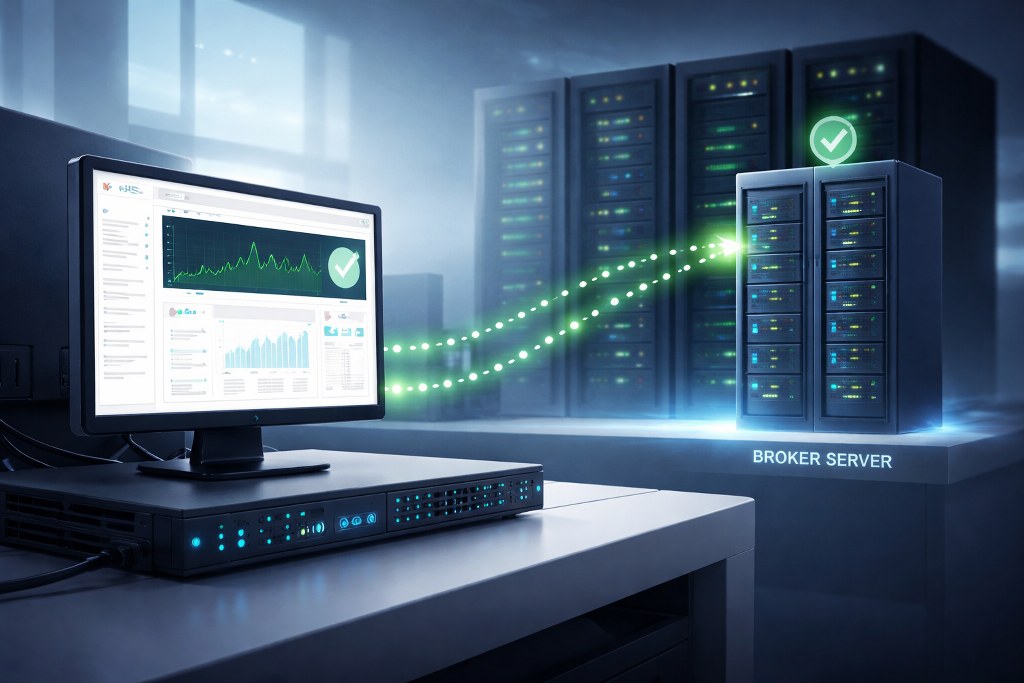 VPS continuously checks the connection to a brokers server