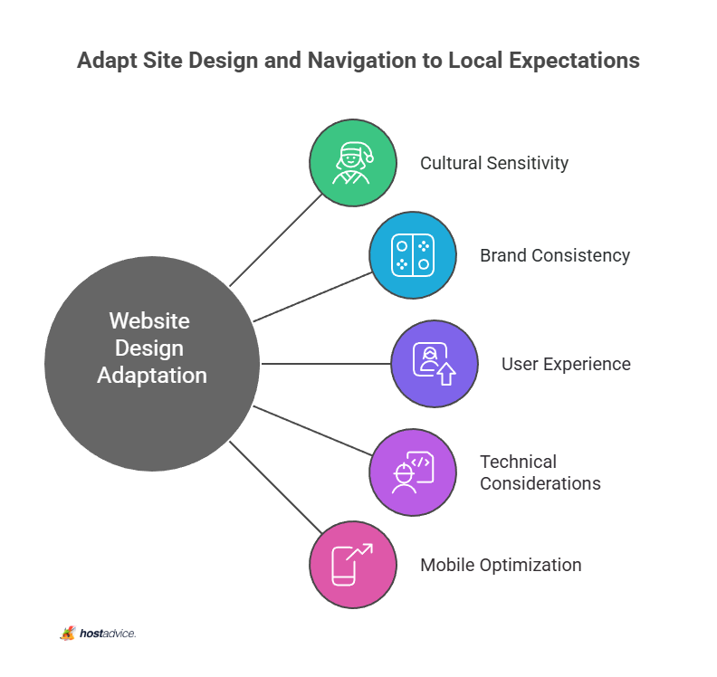 Adapt Site Design and Navigation to Local Expectations